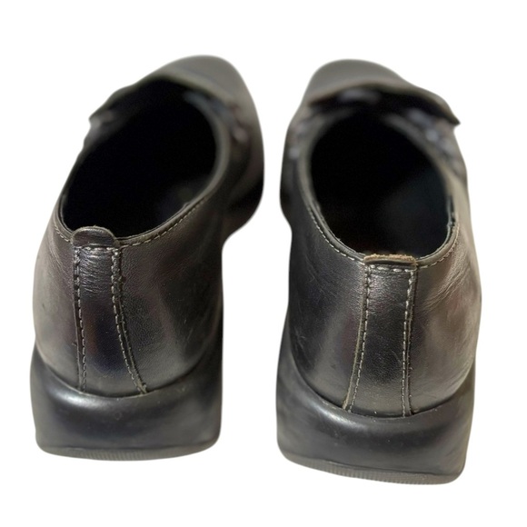 ๐ Dansko Lace-Up Comfort Clog Shoes Womens EU 40 US 9.5- 10 Black Leather - Picture 11 of 12